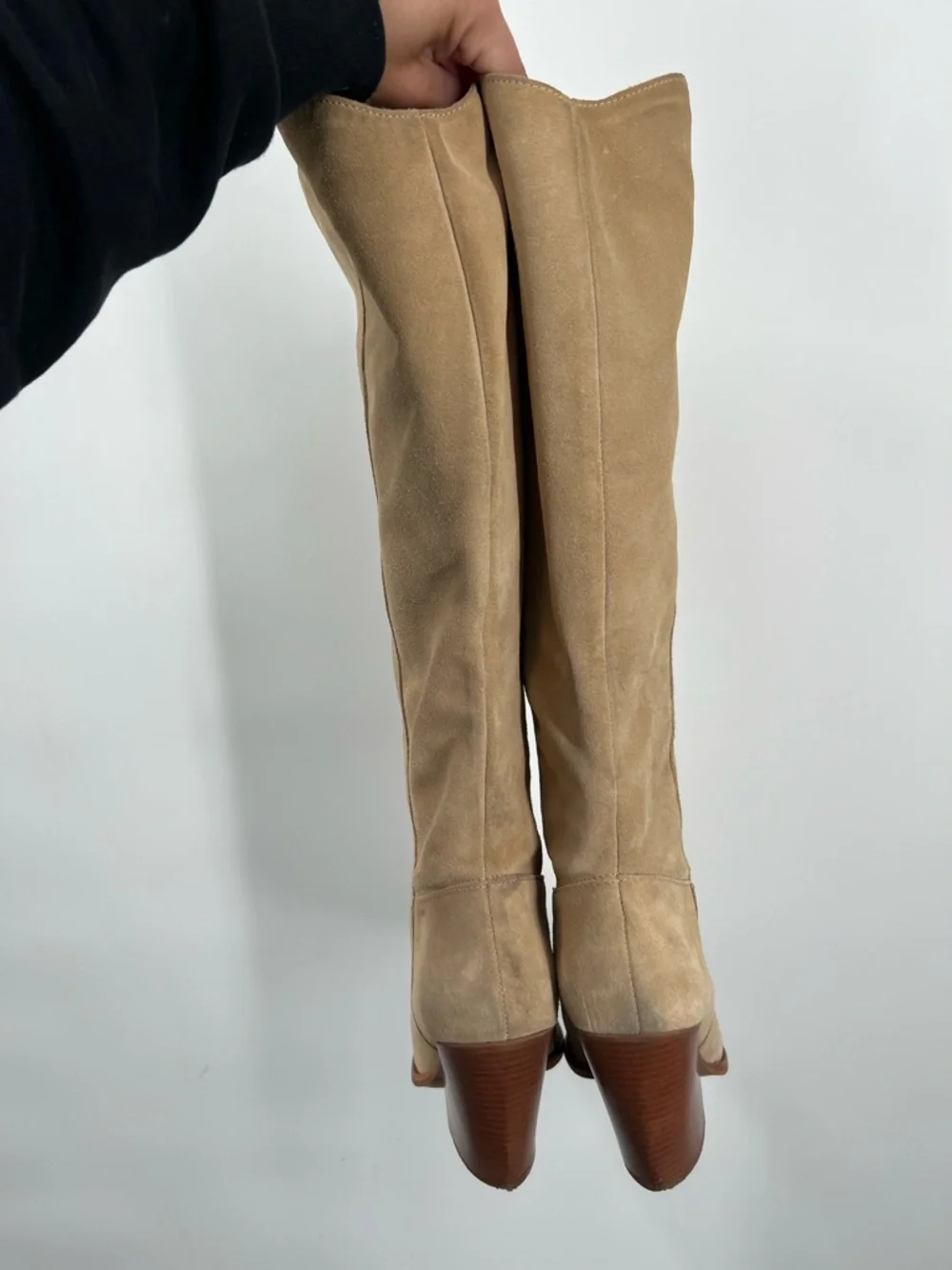 Vince Camuto Tan Suede Leather Oyennda Tall Knee High Boots 11 - Picture 7 of 11